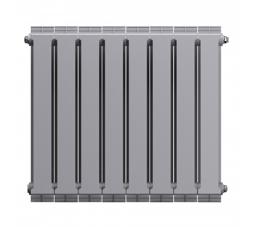 Купить Радиатор биметаллический ROYAL THERMO PIANOFORTE SILVER SATIN NEW 500x8 секций, серый (НС-1176341) с доставкой