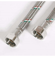 UNI-FITT Гибкая подводка ВВ 1/2", 80 см, DN 8, оплётка из нерж. стали