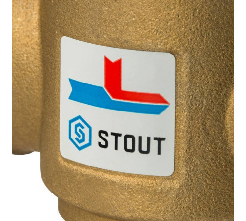 Купить Клапан трехходовой термостатический смесительный STOUT 11/4" Н (55°С) с доставкой