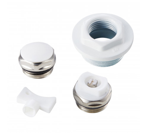 Купить Комплект для монтажа радиаторов ROYAL THERMO 1/2" без кронштейнов, белый (НС-1156746) с доставкой