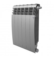 Радиатор биметаллический ROYAL THERMO BILINER SILVER SATIN VDR 500x6 секций, серый