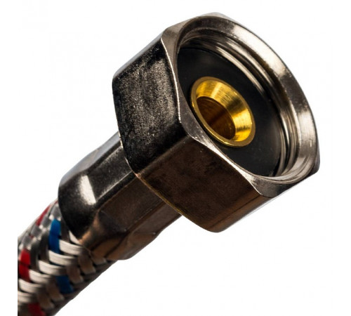 Купить Гибкая подводка для воды STOUT нерж.сталь 1/2"-80 см гайка-гайка с доставкой