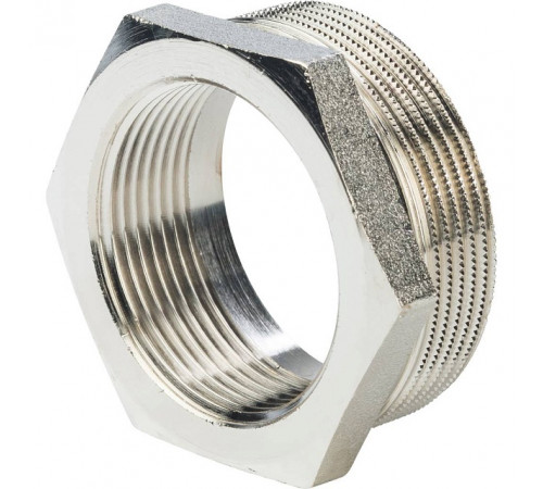 Купить Футорка резьбовая латунная STOUT никель 2"x11/2" ВН с доставкой