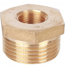 Футорка резьбовая латунная STOUT без покрытия 1"x3/8" ВН
