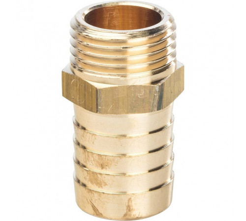 Купить Штуцер резьбовой латунный STOUT без покрытия 1/2"x20мм Н с доставкой
