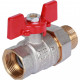 Купить Кран шаровой с американкой ROMMER бабочка 3/4" ВН с доставкой