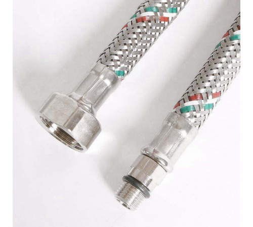 Купить UNI-FITT Гибкая подводка для смесителя М10х1 - 1/2", 120 см, DN 8, оплётка из нерж. стали с доставкой