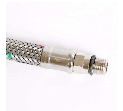 Купить UNI-FITT Гибкая подводка для смесителя М10х1 - 1/2", 120 см, DN 8, оплётка из нерж. стали с доставкой