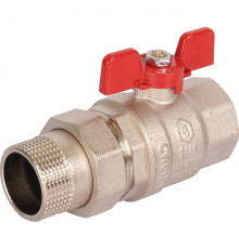 Кран шаровой с американкой STOUT бабочка EPDM 11/4"