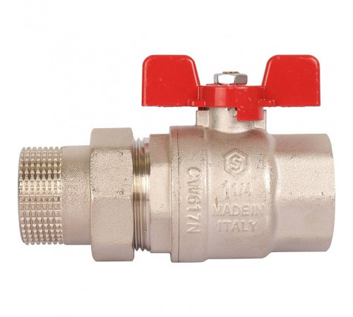 Купить Кран шаровой с американкой STOUT бабочка EPDM 11/4" с доставкой