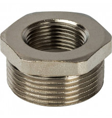 Футорка резьбовая латунная STOUT никель 11/4"x3/4" ВН