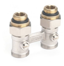 Узел-мультифлекс нижней подводки REHAU прямой, Н-образный, 1/2"х3/4"ЕК, двухтрубная система (240727)