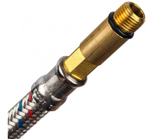 Купить Гибкая подводка для смесителей STOUT нерж.сталь М10*35-1/2"-40 см, пара с доставкой
