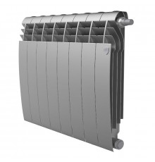 Радиатор биметаллический ROYAL THERMO BILINER SILVER SATIN VDR 500x8 секций, серый (НС-1309750)