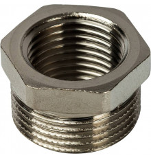 Футорка резьбовая латунная STOUT никель 3/4"x1/2" ВН