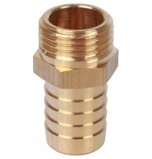 Штуцер резьбовой латунный STOUT без покрытия 1/2"x18мм Н