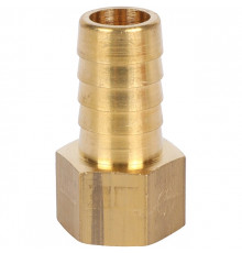 Штуцер резьбовой латунный STOUT без покрытия 3/8"x14мм В
