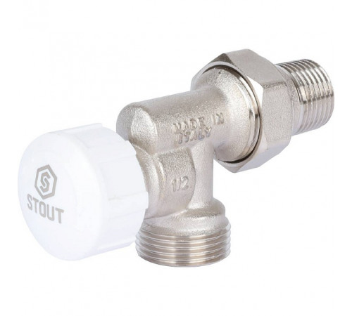 Купить Клапан термостатический осевой STOUT 1/2"х3/4"ЕК с доставкой