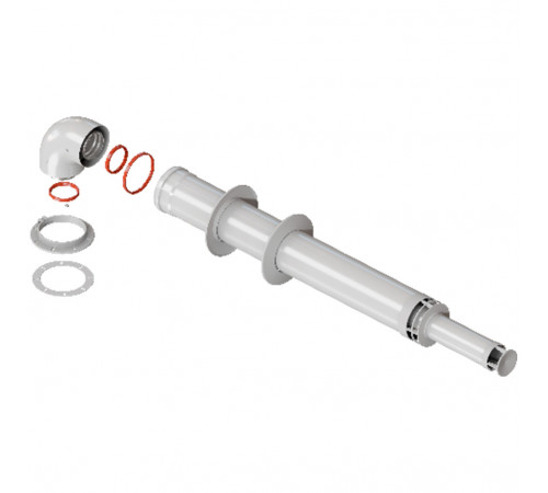 Купить ROMMER RCA-6010-241220 Комплект дымохода АНТИЛЕД 60/100 - 1220мм (Bosch, Buderus, Navien S/C/E, Baxi с доставкой