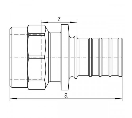 Купить СА Муфта резьбовая аксиальная REHAU RAUTITAN RX+ латунная Ø32х1" В (13660731001/139091) с доставкой