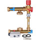 Купить НСУ Насосно-смесительный узел теплого пола STOUT ISOTHERM без насоса 1", термостат 30-50°C, 130мм с доставкой