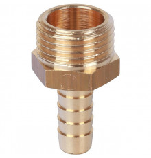 Штуцер резьбовой латунный STOUT без покрытия 1/2"x10мм Н