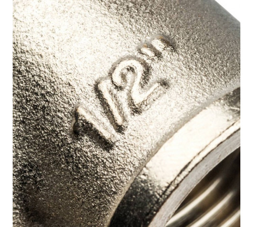 Купить Угол резьбовой латунный STOUT никель 1/2" ВН с доставкой
