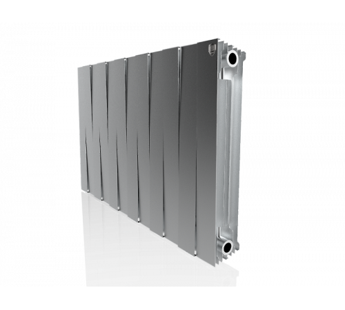 Купить Радиатор биметаллический ROYAL THERMO PIANOFORTE SILVER SATIN NEW 500x12 секций, серый (НС-1176336) с доставкой