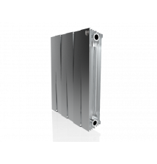 Радиатор биметаллический ROYAL THERMO PIANOFORTE SILVER SATIN NEW 500x6 секций, серый (НС-1176340)