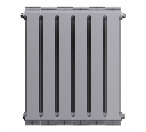 Купить Радиатор биметаллический ROYAL THERMO PIANOFORTE SILVER SATIN NEW 500x6 секций, серый (НС-1176340) с доставкой