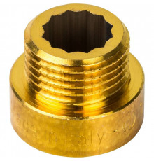 Удлинитель резьбовой латунный STOUT без покрытия 1/2"x10мм ВН