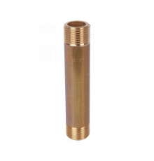 Бочонок резьбовой латунный STOUT без покрытия 1"x225мм