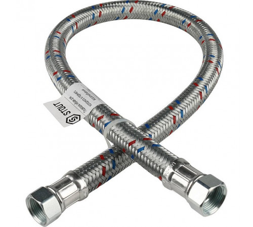 Купить Гибкая подводка для воды STOUT ГИГАНТ 3/4"-100 см гайка-гайка с доставкой
