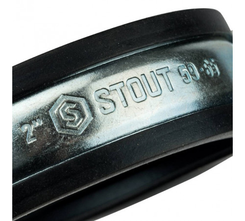 Купить Хомут крепежный со шпилькой М8*80 STOUT Ду50 (60-64) - 2" с доставкой