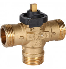 Клапан трехходовой зональный STOUT сервопривод 230V, с кабелем 1м,, НР 1"