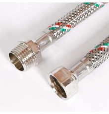 UNI-FITT Гибкая подводка НВ 1/2", 100 см, DN 8, оплётка из нерж. стали