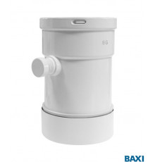 Начальный вертикальный коаксиальный адаптер BAXI с конденсатоотводчиком Ø60/100 мм