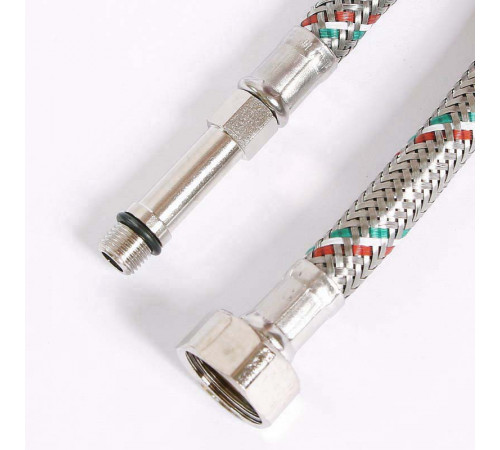 Купить UNI-FITT Гибкая подводка для смесителя МL10х1 - 1/2", 100 см, удл. штуцер, DN 8, оплётка из нерж. ст с доставкой