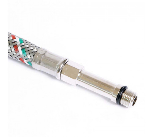 Купить UNI-FITT Гибкая подводка для смесителя МL10х1 - 1/2", 100 см, удл. штуцер, DN 8, оплётка из нерж. ст с доставкой