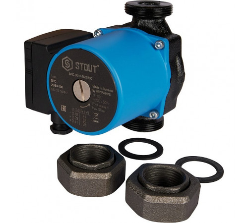Купить Насос циркуляционный STOUT 25/60 130 (SPC-0010-2560130) с доставкой