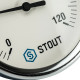 Купить Термометр биметаллический погружной STOUT Ø80-1/2", гильза 50 мм, +120°C с доставкой