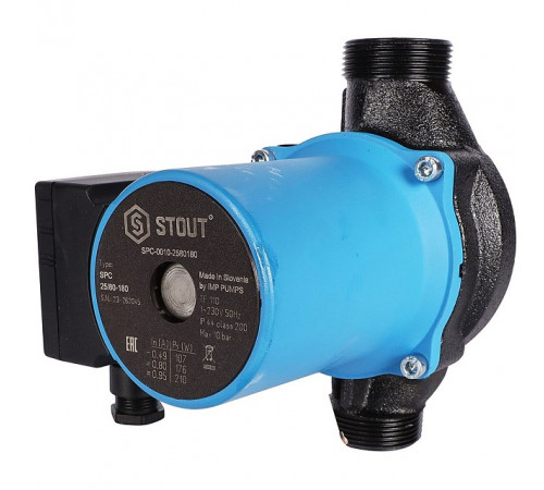 Купить Насос циркуляционный STOUT 25/80 180 (SPC-0010-2580180) с доставкой