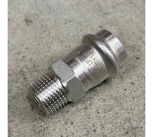 Купить НП Муфта резьбовая пресс из нержавейки UNI-FITT фитинг Ø22x1/2" Н с доставкой