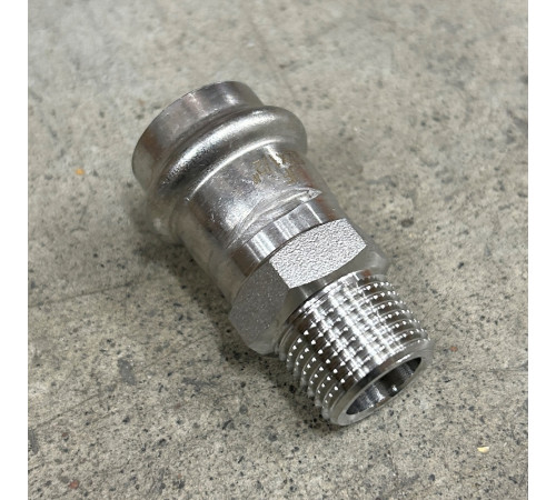 Купить НП Муфта резьбовая пресс из нержавейки UNI-FITT фитинг Ø22x1/2" Н с доставкой