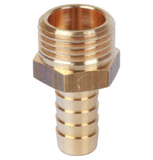 Штуцер резьбовой латунный STOUT без покрытия 1/2"x12мм Н