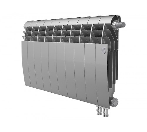 Купить Радиатор Royal Thermo BiLiner 350 /Silver Satin VR - 10 секц. с доставкой