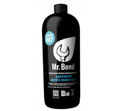 Купить Реагент для промывки систем отопления на воде Mr.BOND HEAT GUARDEX CLEANER 802 R 1 л с доставкой