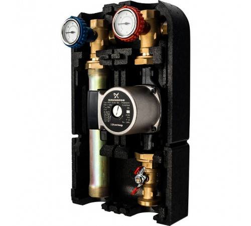 Купить ГБМ Насосная группа STOUT без смесителя, с насосом GRUNDFOS UPSO25-65 DN25 (1"), прямым конттуром с доставкой