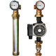 Купить ГБМ Насосная группа STOUT без смесителя, с насосом GRUNDFOS UPSO25-65 DN25 (1"), прямым конттуром с доставкой