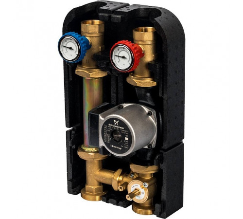 Купить ГБМ Насосная группа STOUT с 3-х приводным смесителем, с насосом GRUNDFOS UPSO32-65 DN32 (11/4") с доставкой